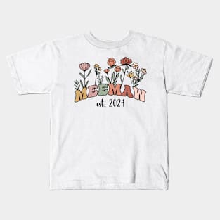 Meemaw Est 2024 Kids T-Shirt